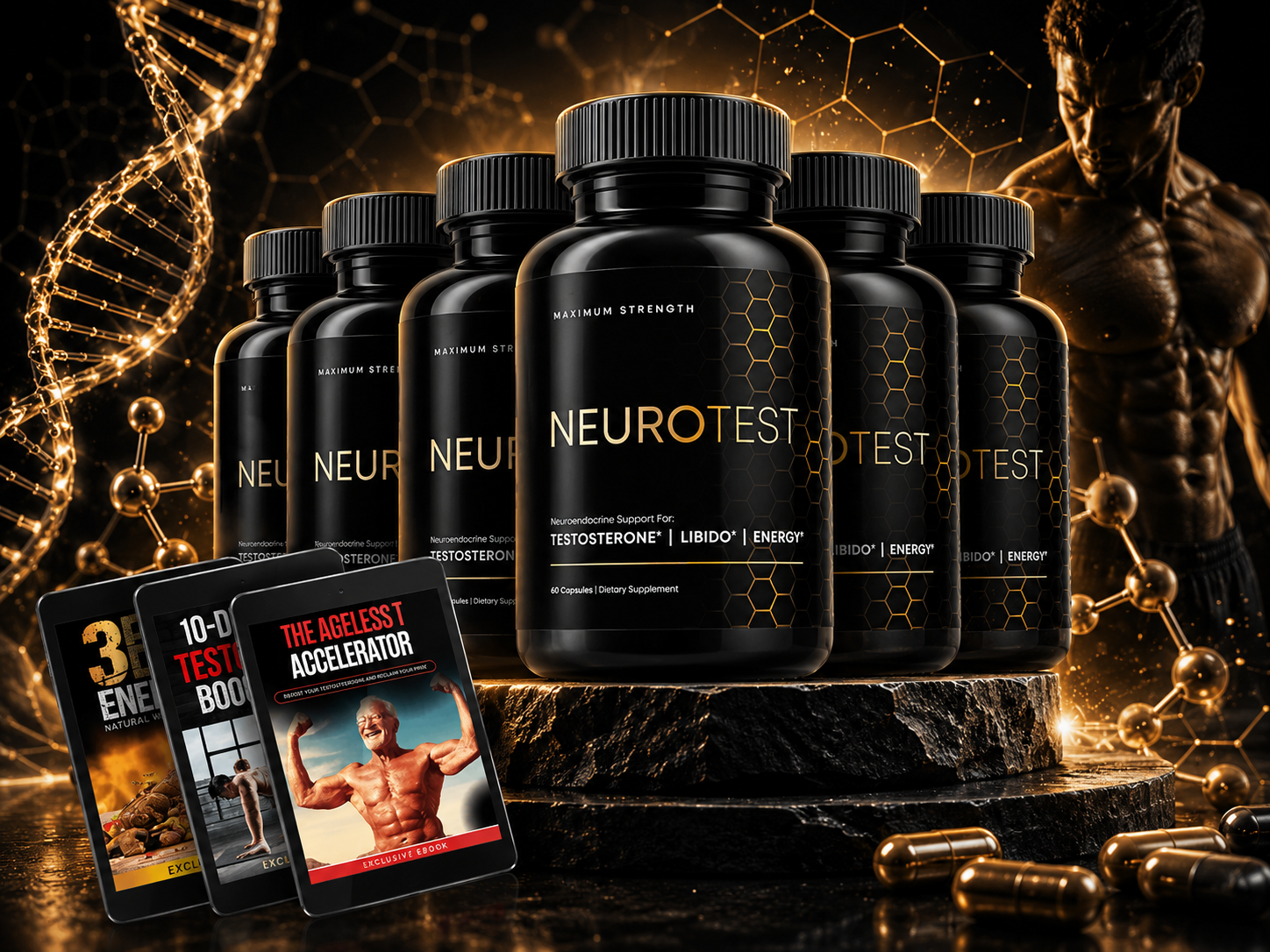 NeuroTest supplement bottle - order today